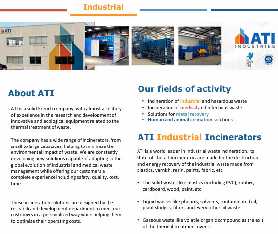 Healthcare waste incineration unit